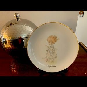 Porcelain plate “Precious Moments” for the month of “September”